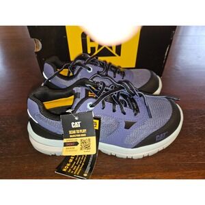 CAT‎ Womens Sz 5 M Quake CT Safety Shoes Blue ASTM Comp Toe New in box
